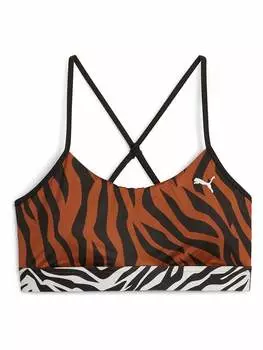 Спортивный бюстгальтер Puma, цвет hellbraun/wei/schwarz