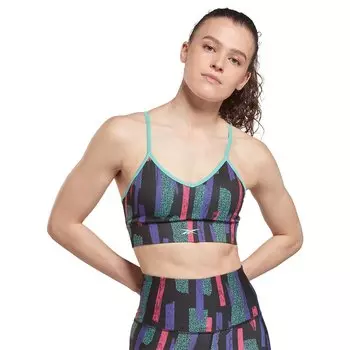 Спортивный бюстгальтер Reebok Myt Printed, синий