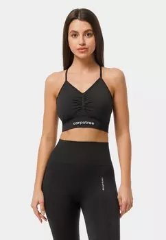 Спортивный бюстгальтер с легкой поддержкой ALLURE SEAMLESS carpatree, цвет metallic black