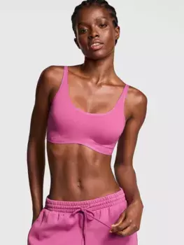 Спортивный бюстгальтер с логотипом Relay Scoop Pink, лиловый