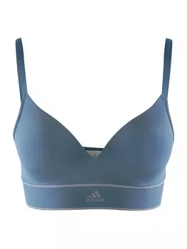 Спортивный бюстгальтер с треугольниками Adidas WIRELESS BRA, синий