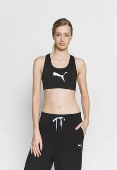 Спортивный бюстгальтер со средней поддержкой Puma, черный