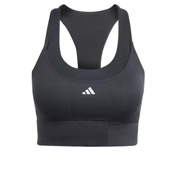 Спортивный бюстгальтер средней поддержки Adidas, черный