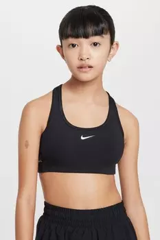 Спортивный бюстгальтер Swoosh Easyon Nike, черный