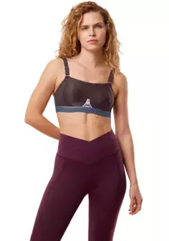 Спортивный бюстгальтер Triaction by Triumph "Triaction Gravity Lite N EX", без косточек, бордовый