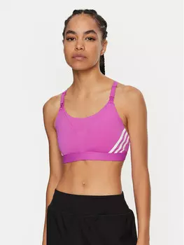 Спортивный бюстгальтер узкого кроя Adidas, розовый