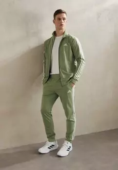 Спортивный костюм BASIC 3-STRIPES TRICOT TRACK SUIT adidas, зеленый