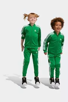 Спортивный костюм суперзвезды adicolor Adidas Originals, зеленый