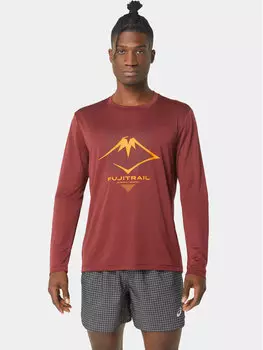 Спортивный крой с длинными рукавами Asics, красный