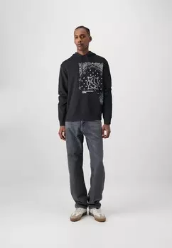 Спортивный свитер REGULAR BANDANA HOODIE Karl Lagerfeld, черный