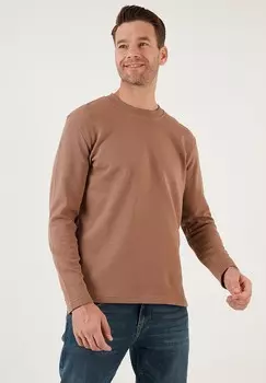 Спортивный свитер REGULAR FIT Buratti, светло-коричневый