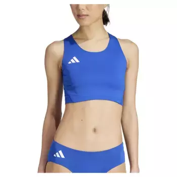 Спортивный топ adidas Adizero Essentials Crop, синий