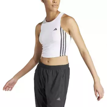 Спортивный топ adidas Own The Run 3 Stripes tank, белый