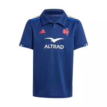 Спортивный топ ADIDAS PERFORMANCE Performance Shirt France Rugby Home, темно-синий