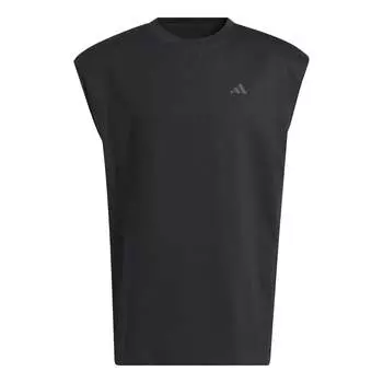 Спортивный топ adidas Select Warm-Up Tank Top Logo 'Black' IM4220, черный