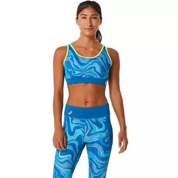 Спортивный топ женский Asics Graphic с принтом, синий