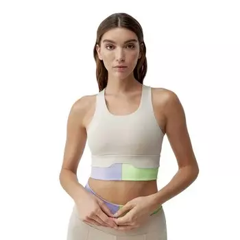 Спортивный топ Born Living Yoga Kalinda Medium-High Support, коричневый