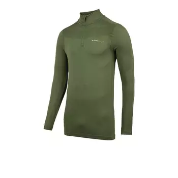 Спортивный топ Higher State Seamfree Half Zip Running, зеленый