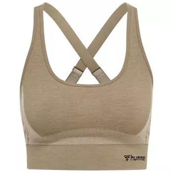 Спортивный топ Hummel Cleaa Seamless, бежевый