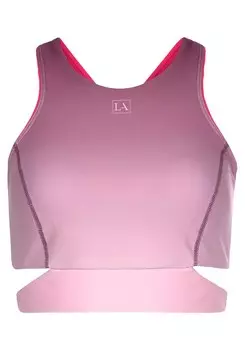 Спортивный топ Lascana Active, фиолетовый