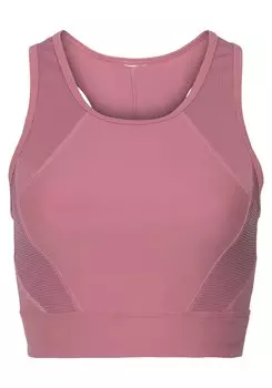 Спортивный топ Lascana Active, фиолетовый