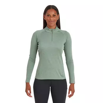 Спортивный топ Montane Dart Zip Neck, зеленый