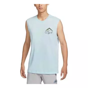Спортивный топ Nike Dri-FIT Running Tank Asia Sizing 'Glacier Blue' FZ8053-474, синий