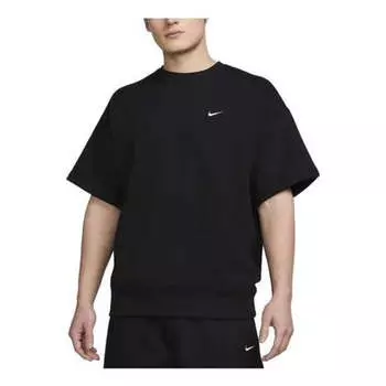 Спортивный топ Nike Solo Swoosh French Terry Top 'Black' DX0880-010, черный