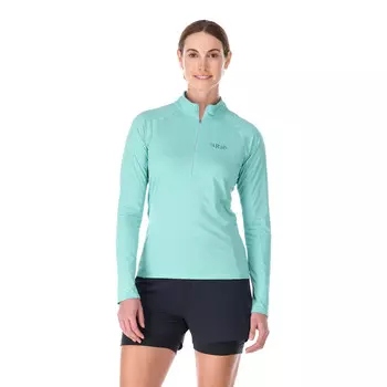 Спортивный топ Rab Sonic Zip Neck Long Sleeve, синий