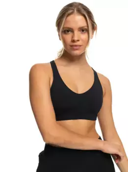 Спортивный топ Roxy "Heart Into It", антрацит