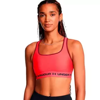 Спортивный топ Under Armour Crossback medium support, красный