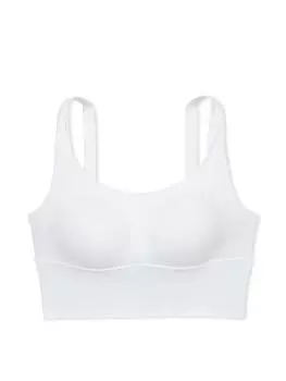 Спортивный топ Victoria's Secret VS Elevate Cross-Back Mesh, белый