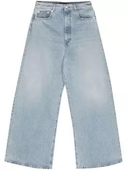 Sportmax широкие джинсы с заниженной талией, синий