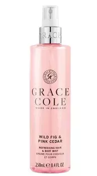 Спрей для тела и волос Grace Cole Dzika Figa i Rowy Cedr, 250 мл