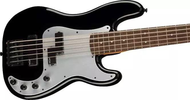 Squier Contemporary Active Precision Bass PH V, накладка на гриф Laurel, накладка из анодированного серебра, черный Fender 0370491506
