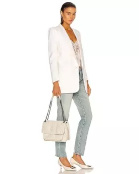 Средняя сумка-цепочка Niki Saint Laurent, цвет Blanc Vintage
