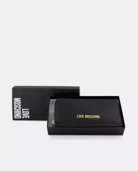 Средняя сумка-кошелек с молнией Love Moschino, черный