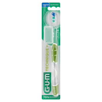 Средняя зубная щетка, 1 шт. Gum Technique compact