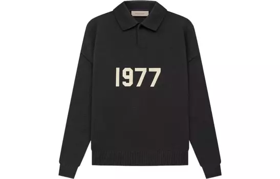 SS22 Рубашка поло Мужская Утюг Fear Of God Essentials, черный