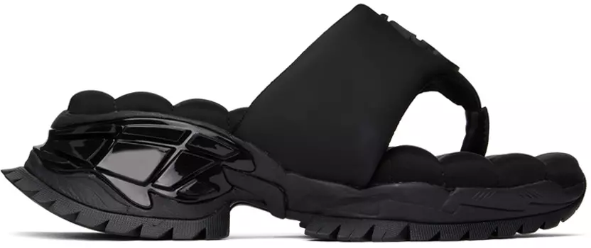 SSENSE Эксклюзивные черные сандалии Knokke Rombaut