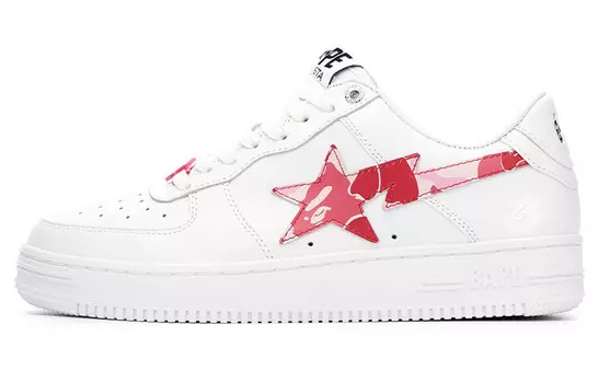 Sta Low ABC Camo Белый Розовый A Bathing Ape