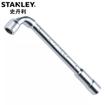 Stanley L-образный торцевой ключ, трубчатый угловой перфорированный ключ, 8 мм, двусторонний внешний шестигранный инструмент для ремонта автомобилей 13-370-23