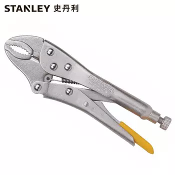 Stanley Мощные плоскогубцы с изогнутыми зубьями 7-дюймовые плоскогубцы промышленного класса с фиксированным зажимом, инструмент, мощные плоскогубцы 84-368-23