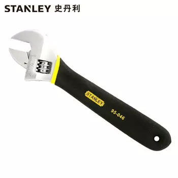 Stanley Разводной ключ с пластиковой ручкой Stanley Разводной ключ на 8 дюймов, гибкая открытая пластина 95-047-1-23