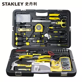 Stanley STANLEY набор инструментов для обслуживания телекоммуникаций, 61 предмет, многофункциональный ящик для обслуживания имущества 89-885-23C