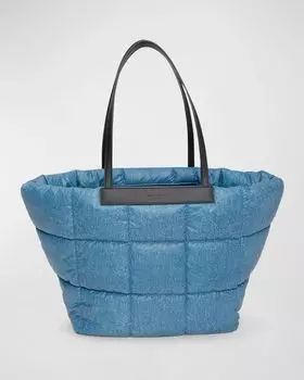 Стеганая большая сумка Porter Max VeeCollective, цвет Denim
