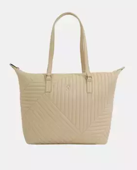 Стеганая большая сумка Tommy Hilfiger, бежевый