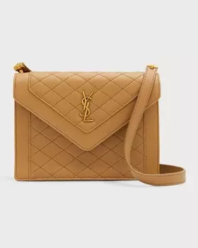 Стеганая кожаная сумка-сэтчел Gaby Mini YSL Saint Laurent
