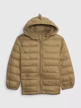 Стеганая куртка Gap, коричневый