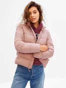 Стеганая куртка Gap, розовый